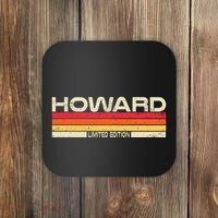 Howard Surname Birthday Family Reunion 80s 90s Sunset Coaster thumb 0