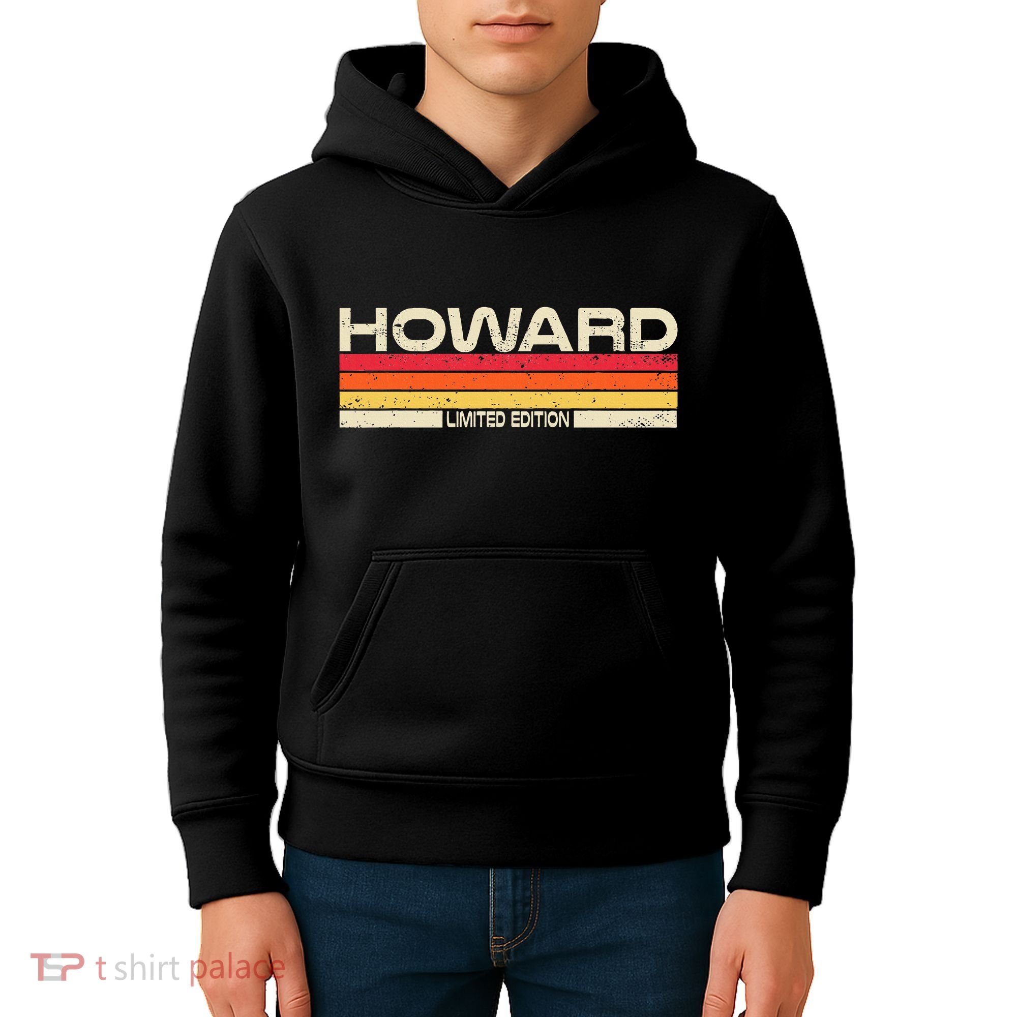 Howard Surname Birthday Family Reunion 80s 90s Sunset Kids Hoodie
