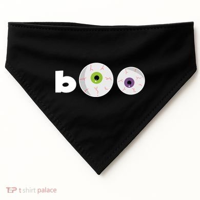 Halloween Scary Boo Eyes USA-Made Doggie Bandana