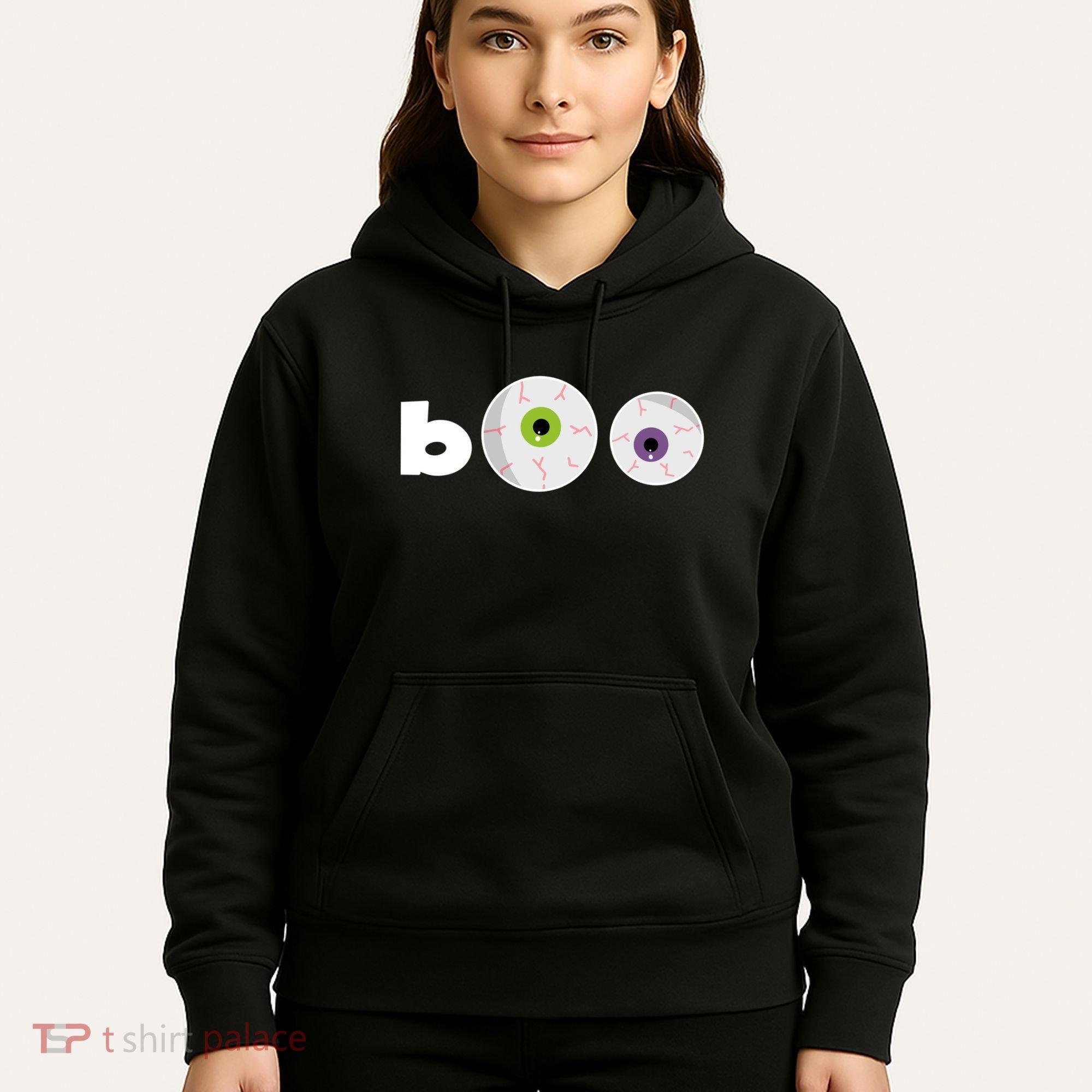 Halloween Scary Boo Eyes Hoodie