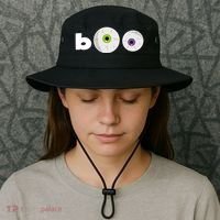Halloween Scary Boo Eyes Bucket Hat thumb 3