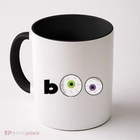 Halloween Scary Boo Eyes Coffee Mug thumb 0