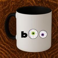 Halloween Scary Boo Eyes Coffee Mug thumb 2