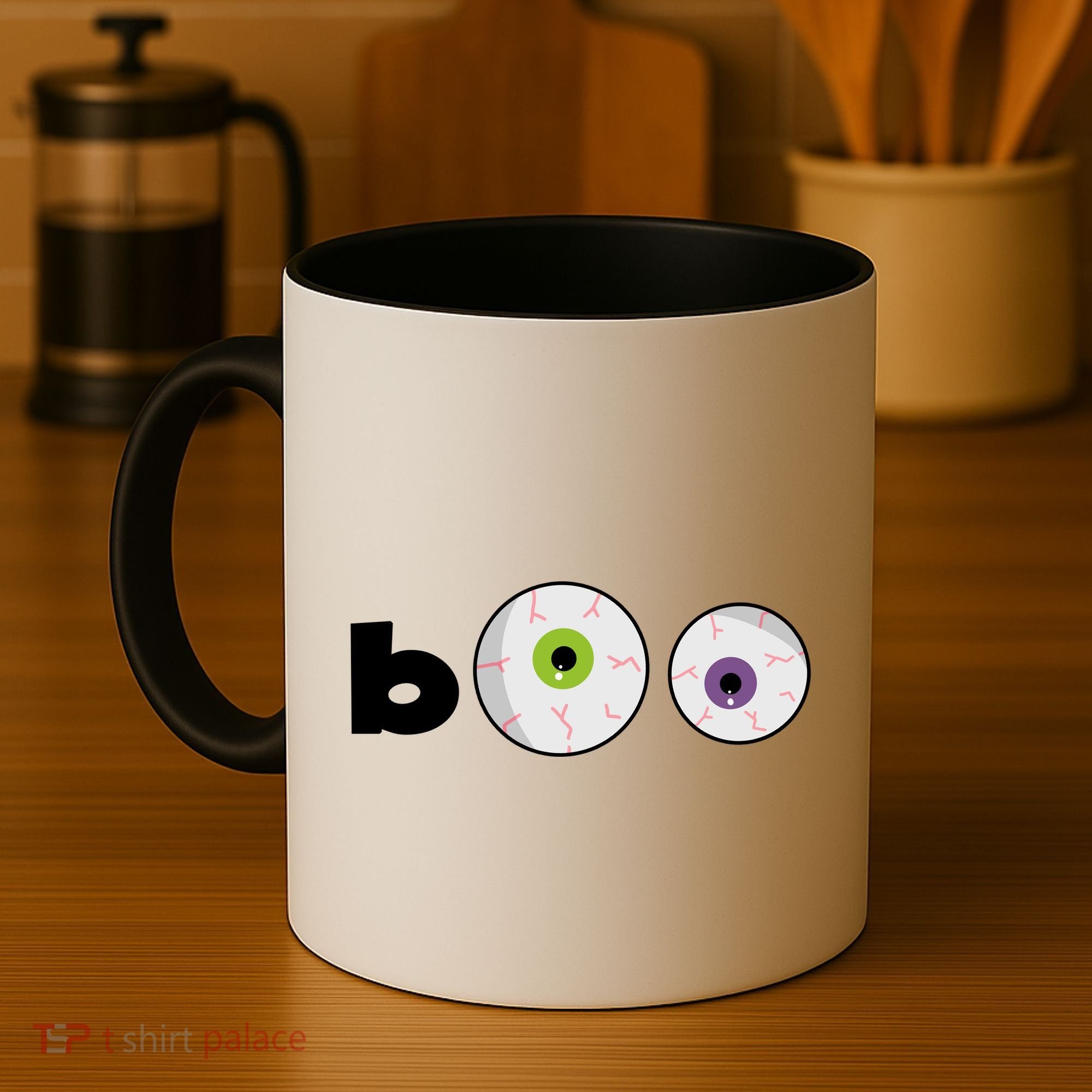 Halloween Scary Boo Eyes Coffee Mug