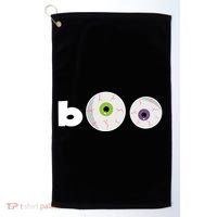 Halloween Scary Boo Eyes Golf Towel thumb 0