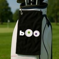 Halloween Scary Boo Eyes Golf Towel thumb 2
