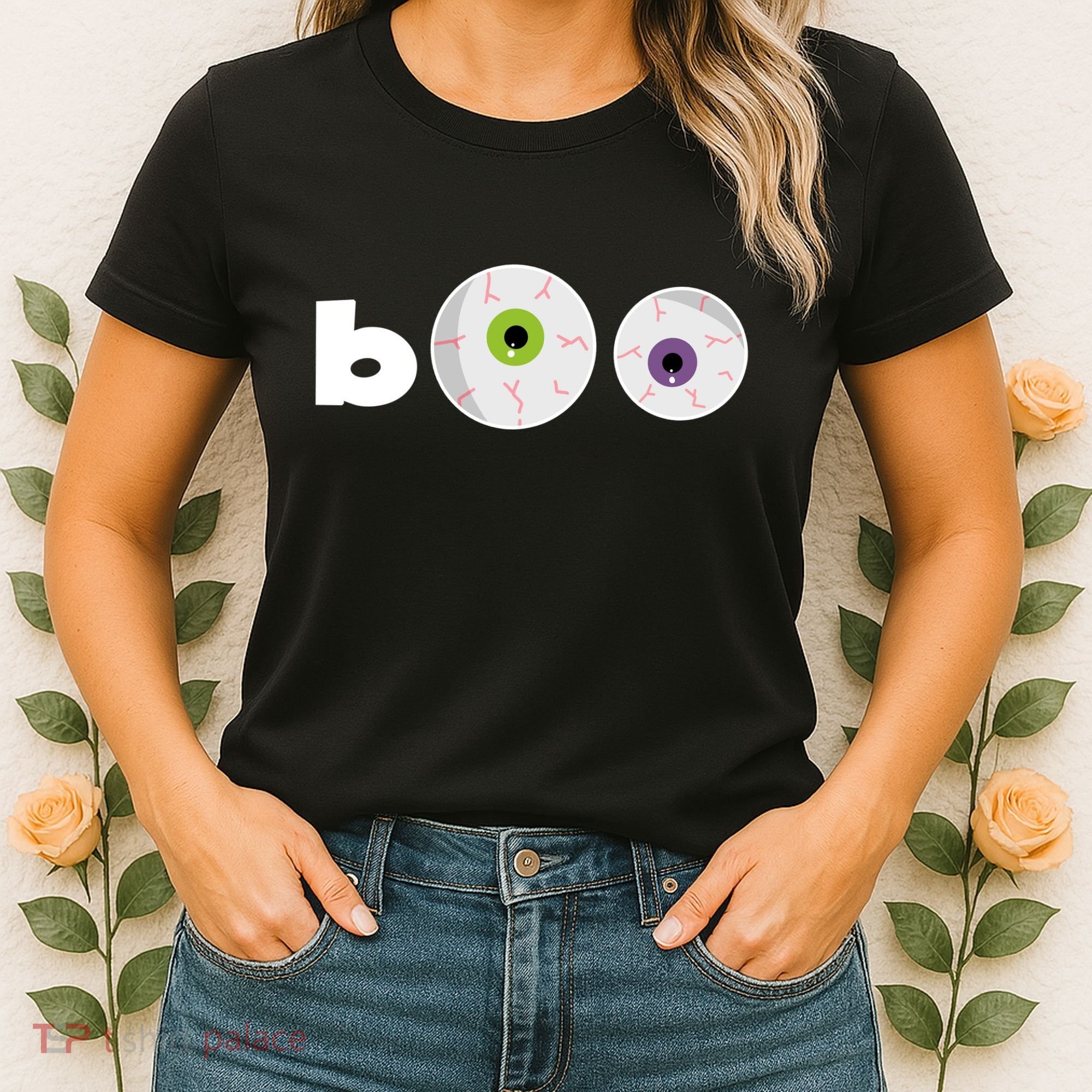 Halloween Scary Boo Eyes Women's T-Shirt