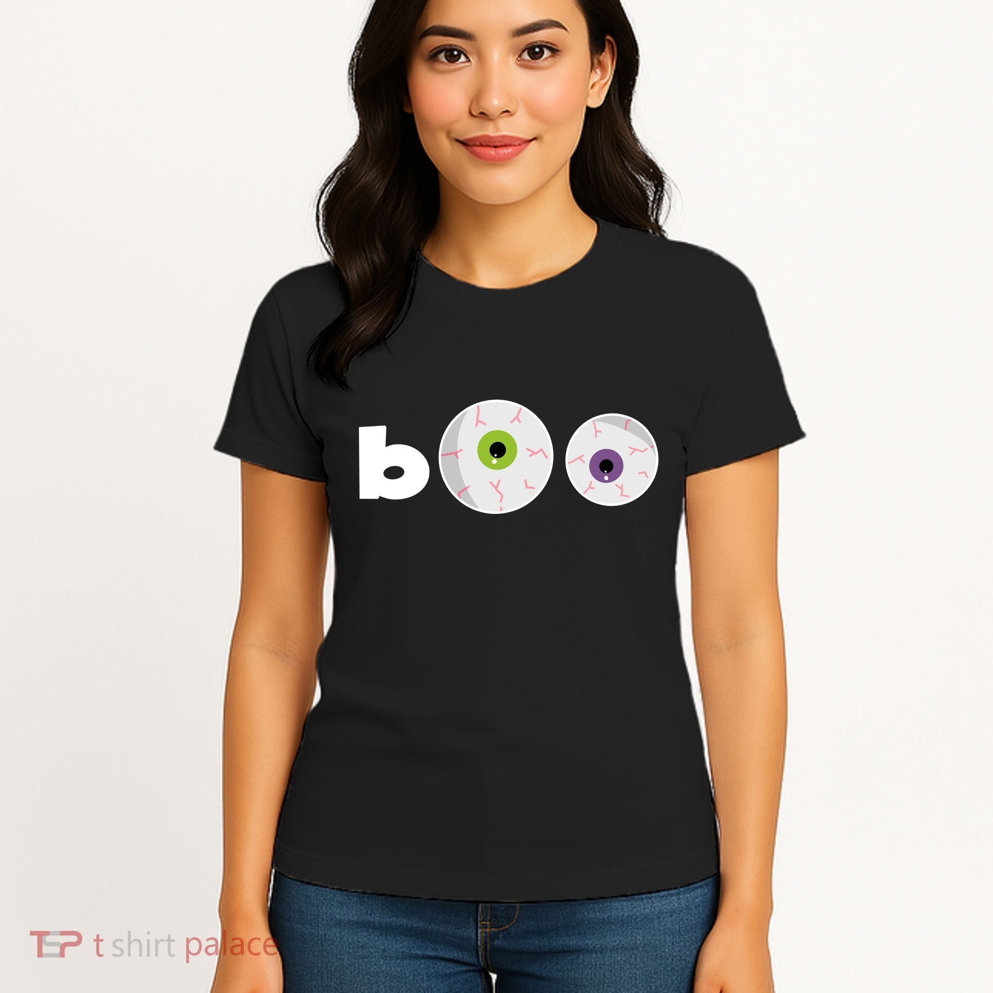 Halloween Scary Boo Eyes Women's T-Shirt