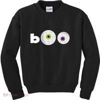 Halloween Scary Boo Eyes Kids Sweatshirt thumb 0