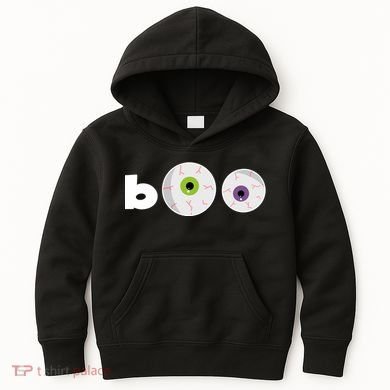 Halloween Scary Boo Eyes Kids Hoodie