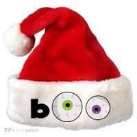 Halloween Scary Boo Eyes Santa Hat thumb 0