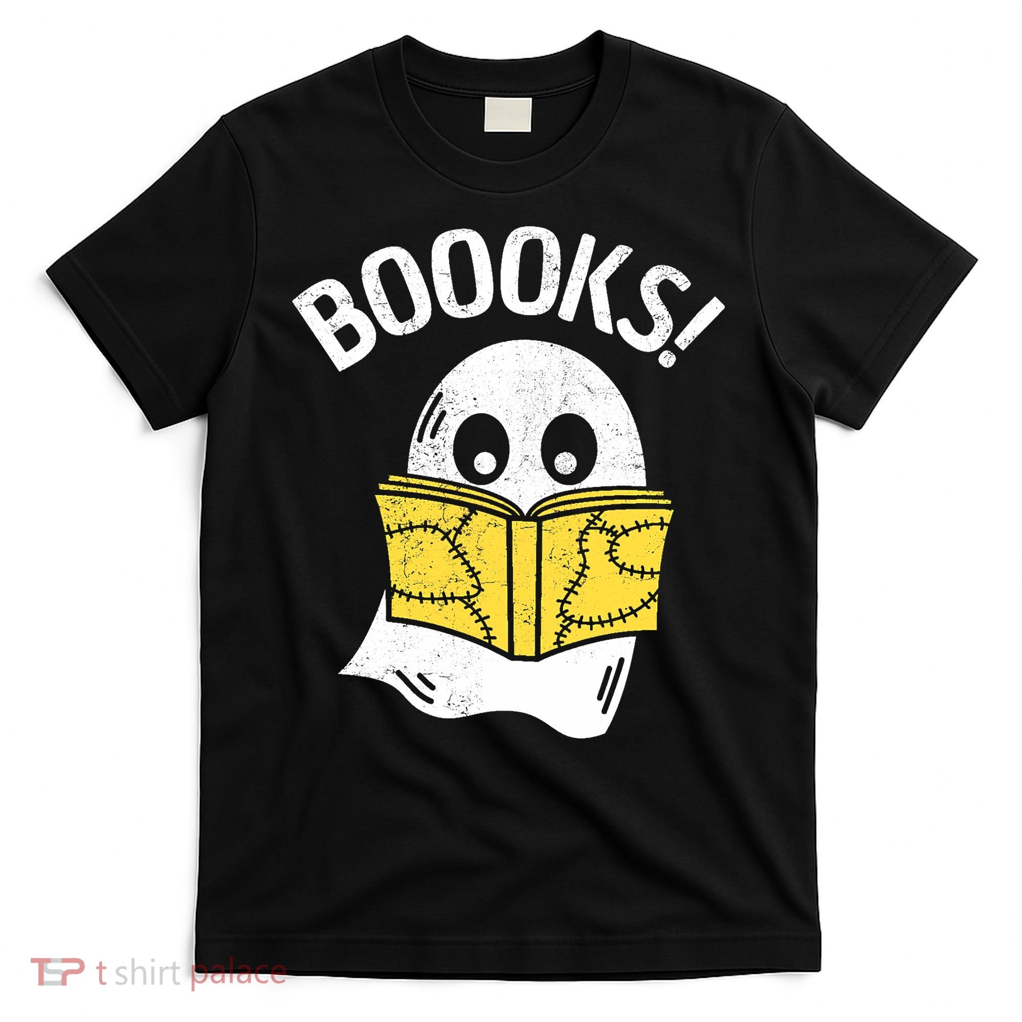 Halloween Saying Boooks Bookworm Ghost Librarian T-Shirt