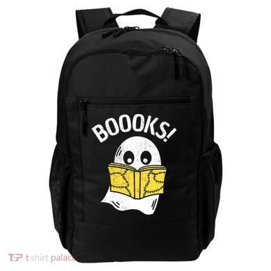 Halloween Saying Boooks Bookworm Ghost Librarian Backpack