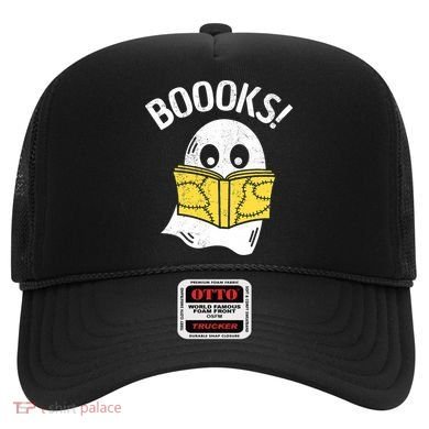 Halloween Saying Boooks Bookworm Ghost Librarian Hat