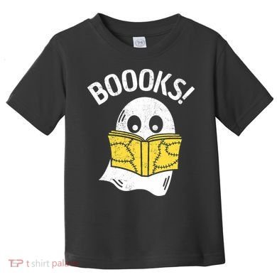 Halloween Saying Boooks Bookworm Ghost Librarian Toddler T-Shirt