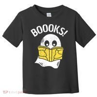 Halloween Saying Boooks Bookworm Ghost Librarian Toddler T-Shirt thumb 0