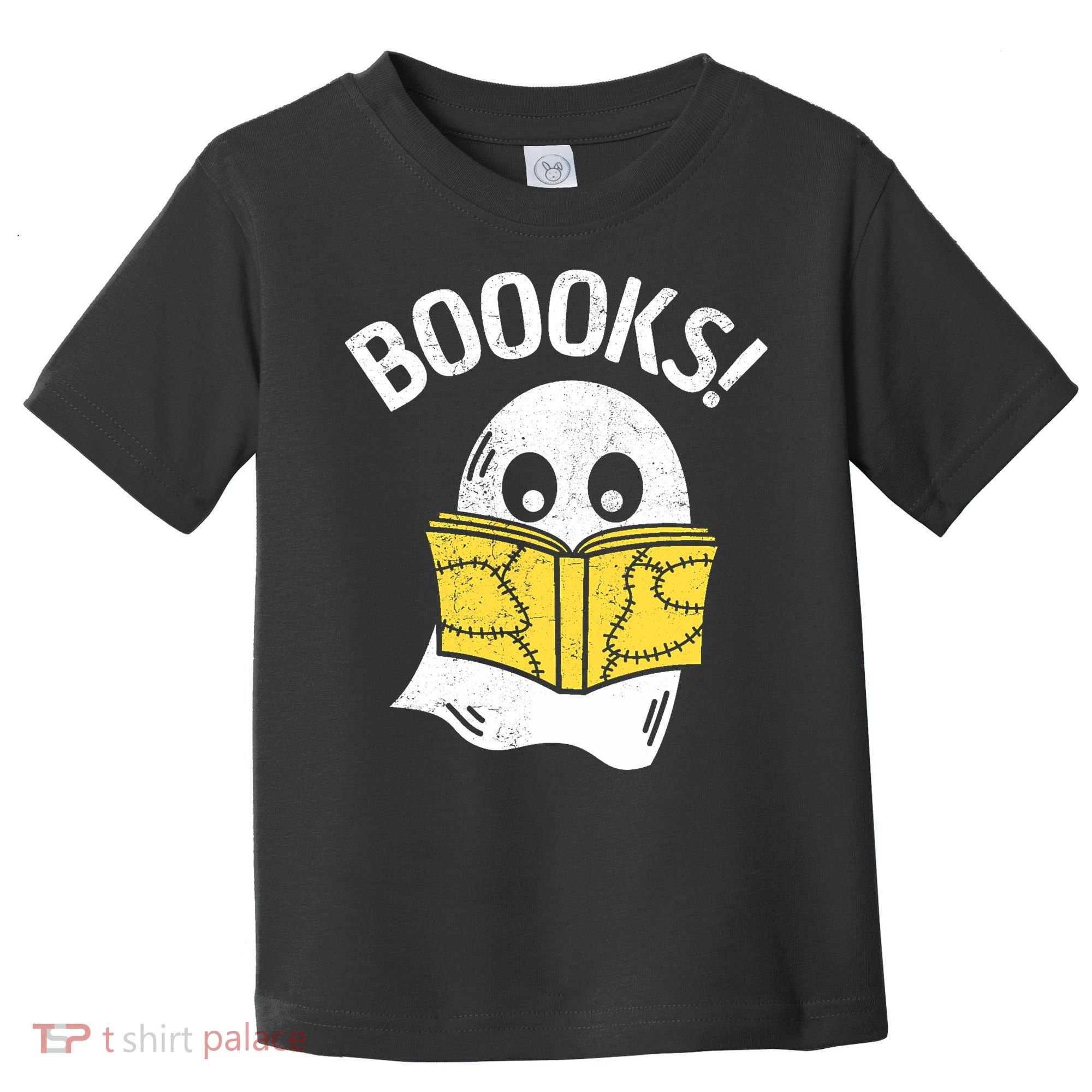 Halloween Saying Boooks Bookworm Ghost Librarian Toddler T-Shirt
