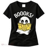 Halloween Saying Boooks Bookworm Ghost Librarian Women's T-Shirt thumb 0