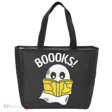 Halloween Saying Boooks Bookworm Ghost Librarian Tote Bag
