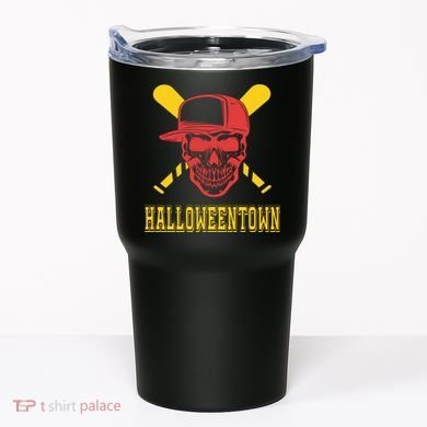 Halloweentown Skeleton Baseball Tumbler