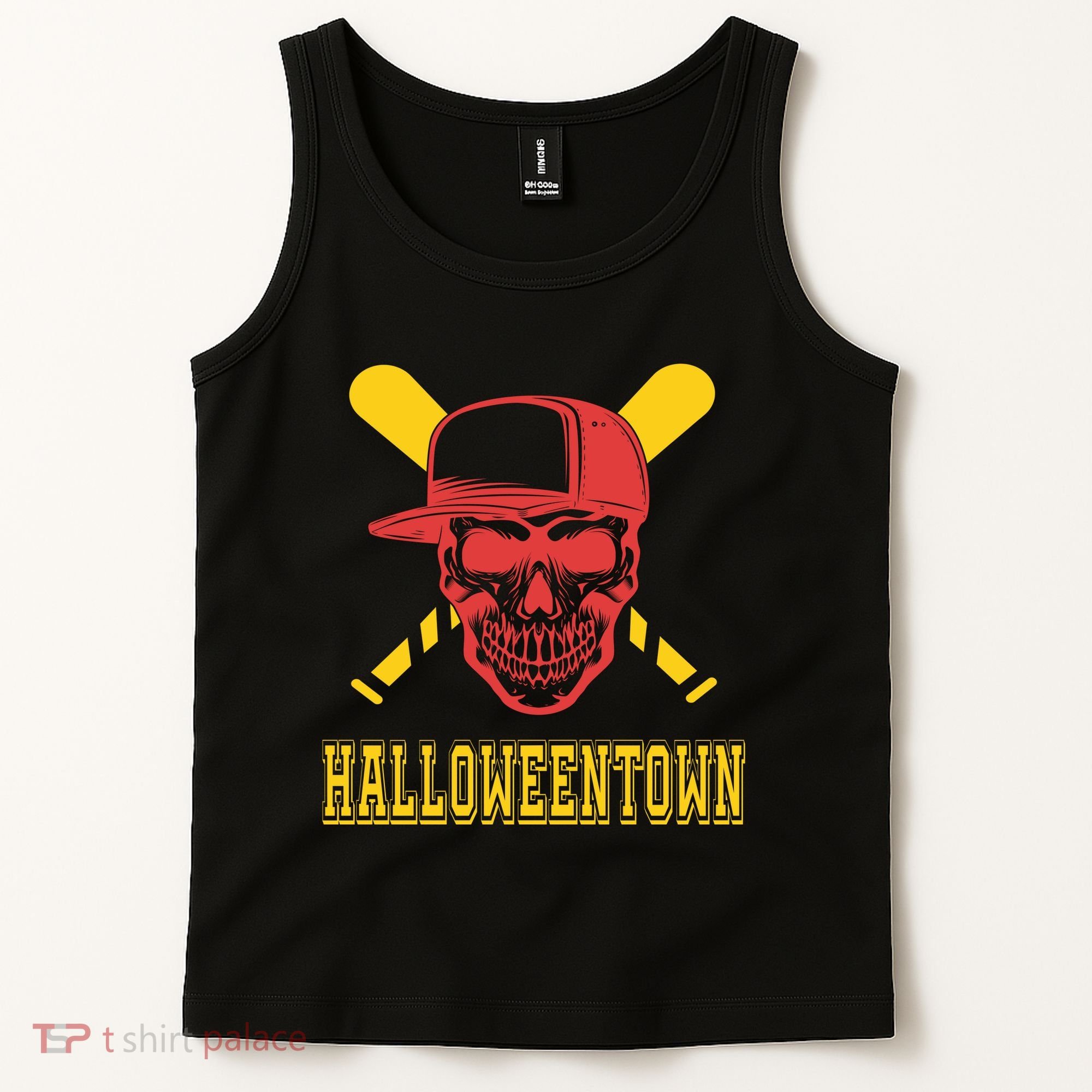 Halloweentown Skeleton Baseball Tank Top