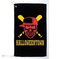 Halloweentown Skeleton Baseball Golf Towel thumb 0