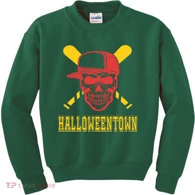 Halloweentown Skeleton Baseball Kids Sweatshirt