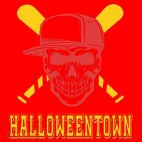 Halloweentown Skeleton Baseball Santa Hat thumb 1