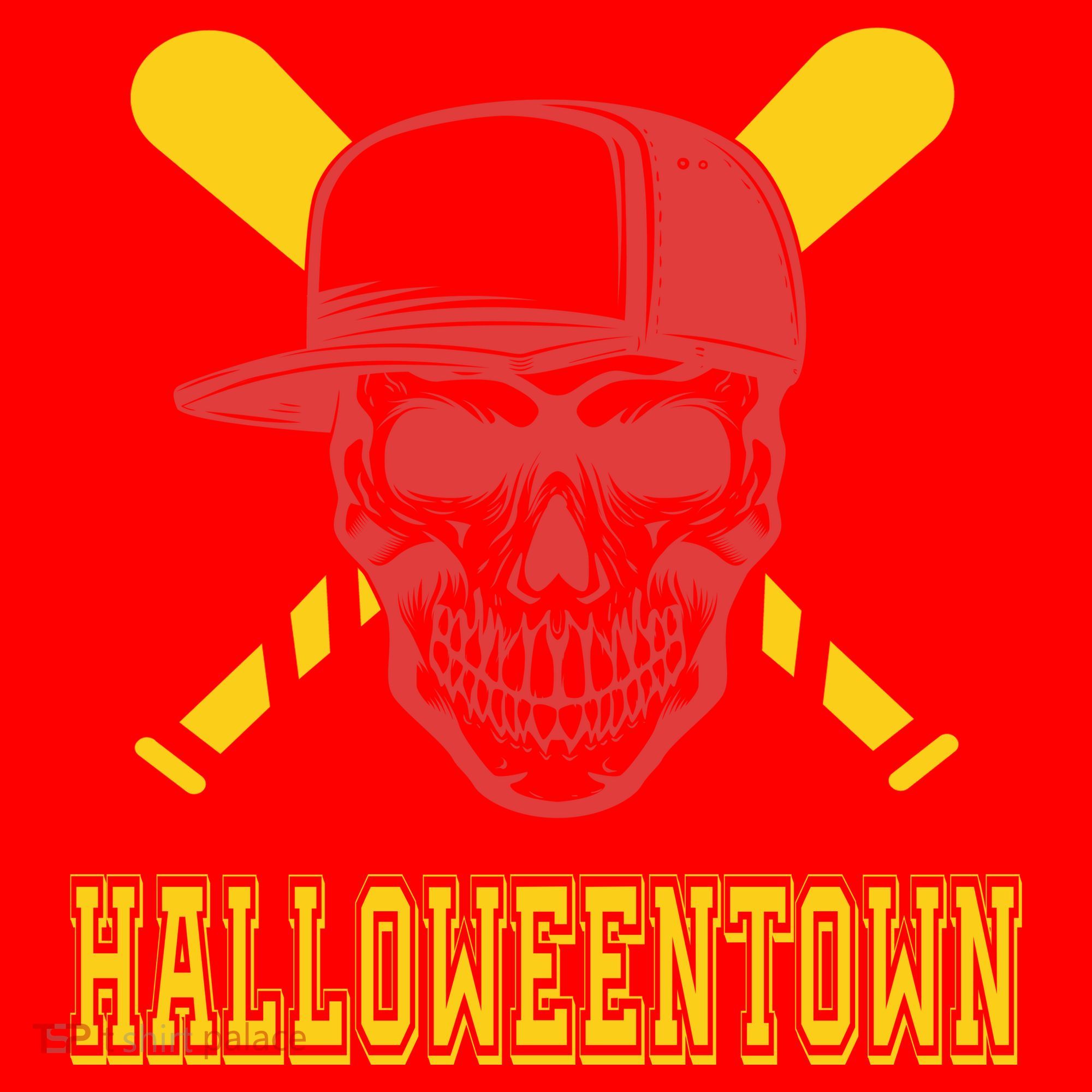 Halloweentown Skeleton Baseball Santa Hat