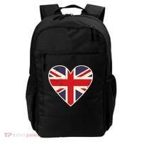 Heart Shaped British Union Jack Flag Cool Gift Backpack thumb 0