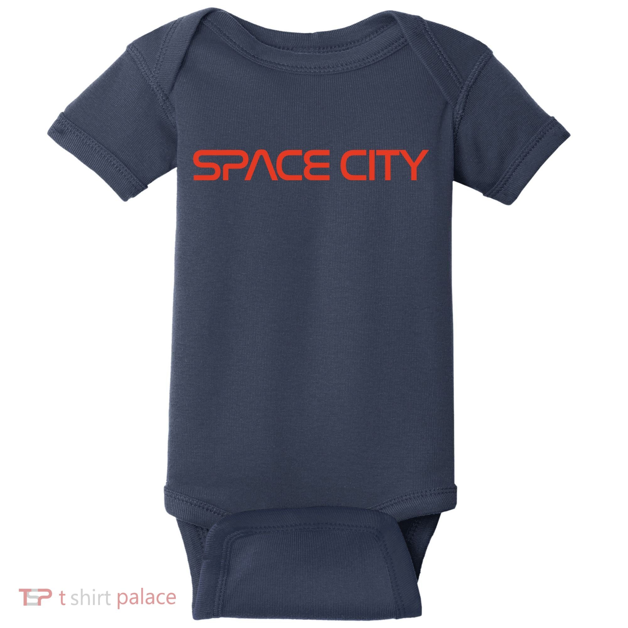 Houston Space City, Houston Baseball Baby Bodysuit