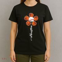 Houston Souvenir Colorful Flower Tee I Love Houston Women T-Shirt thumb 4