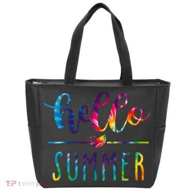 Hello Summer Colorful Rainbow Tote Bag