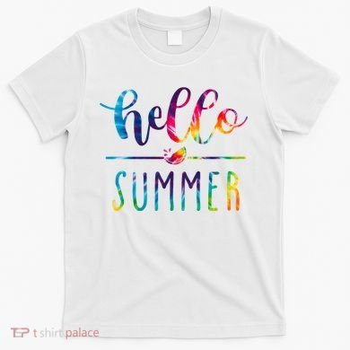 Hello Summer Colorful Rainbow T-Shirt