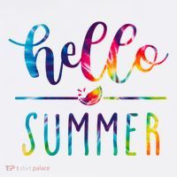 Hello Summer Colorful Rainbow T-Shirt thumb 7