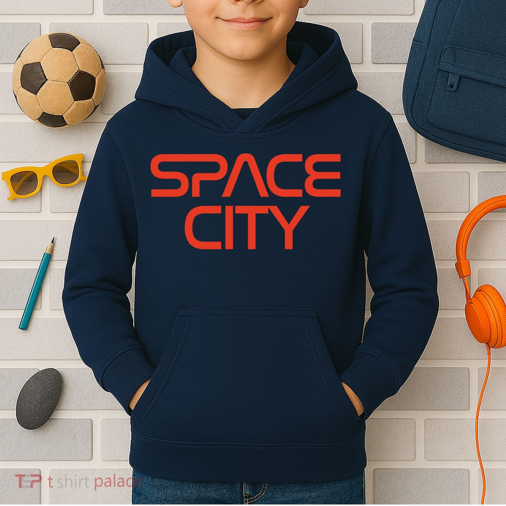 Houston Space City, Houston Baseball Kids Hoodie