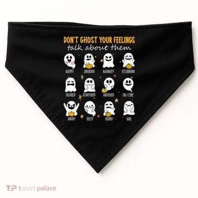Halloween School Counselor DonT Ghost Your Feeling Teacher USA-Made Doggie Bandana