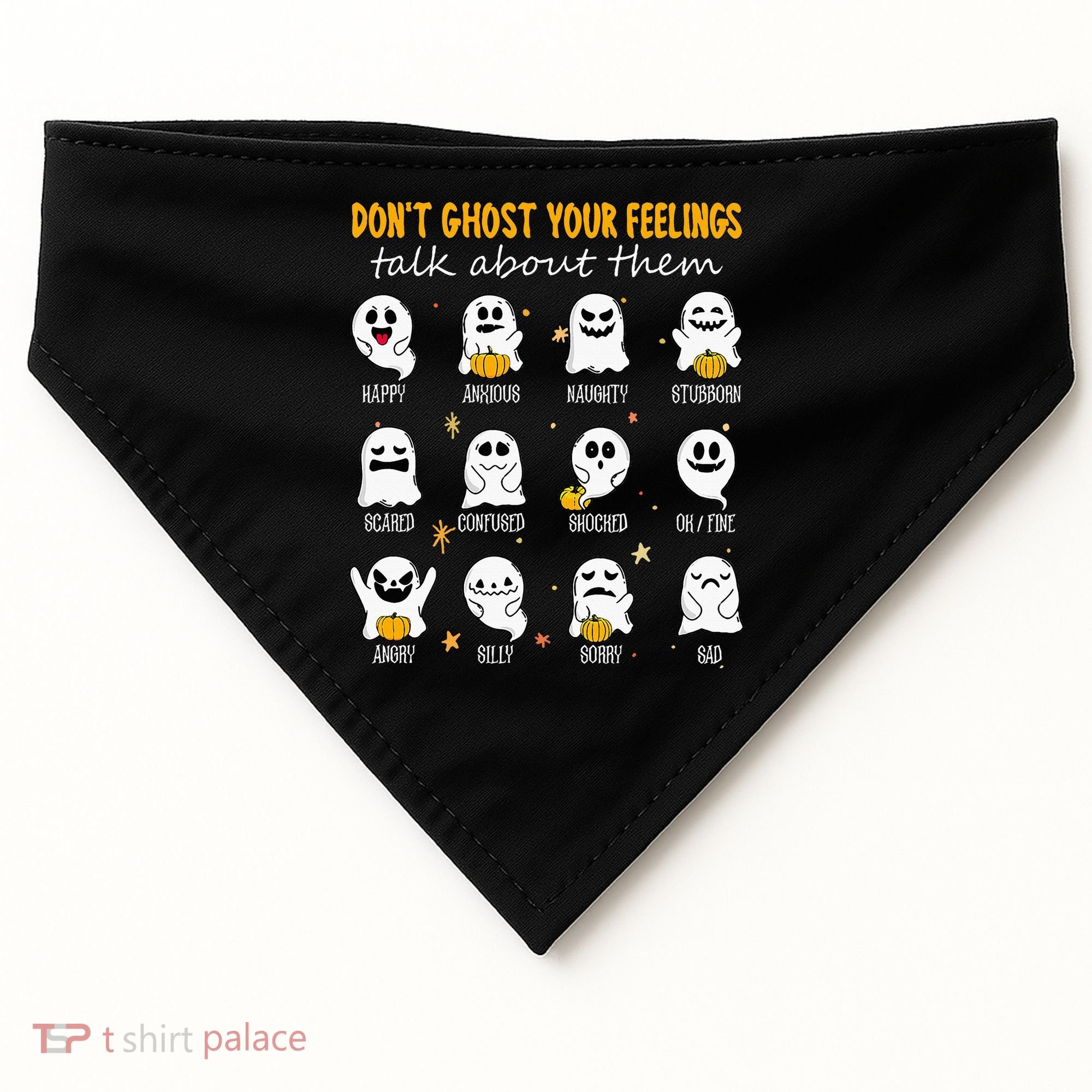 Halloween School Counselor DonT Ghost Your Feeling Teacher USA-Made Doggie Bandana