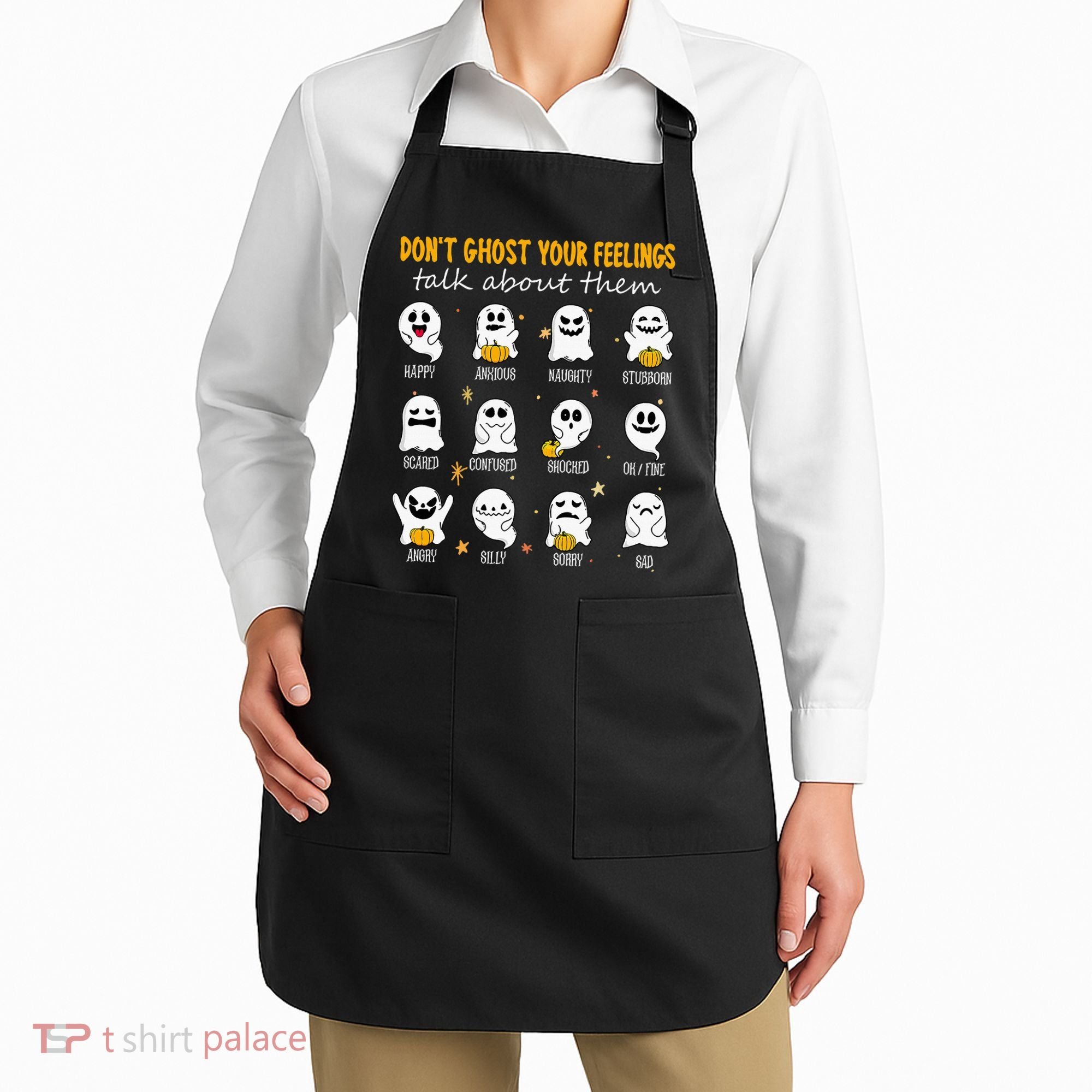 Halloween School Counselor DonT Ghost Your Feeling Teacher Apron