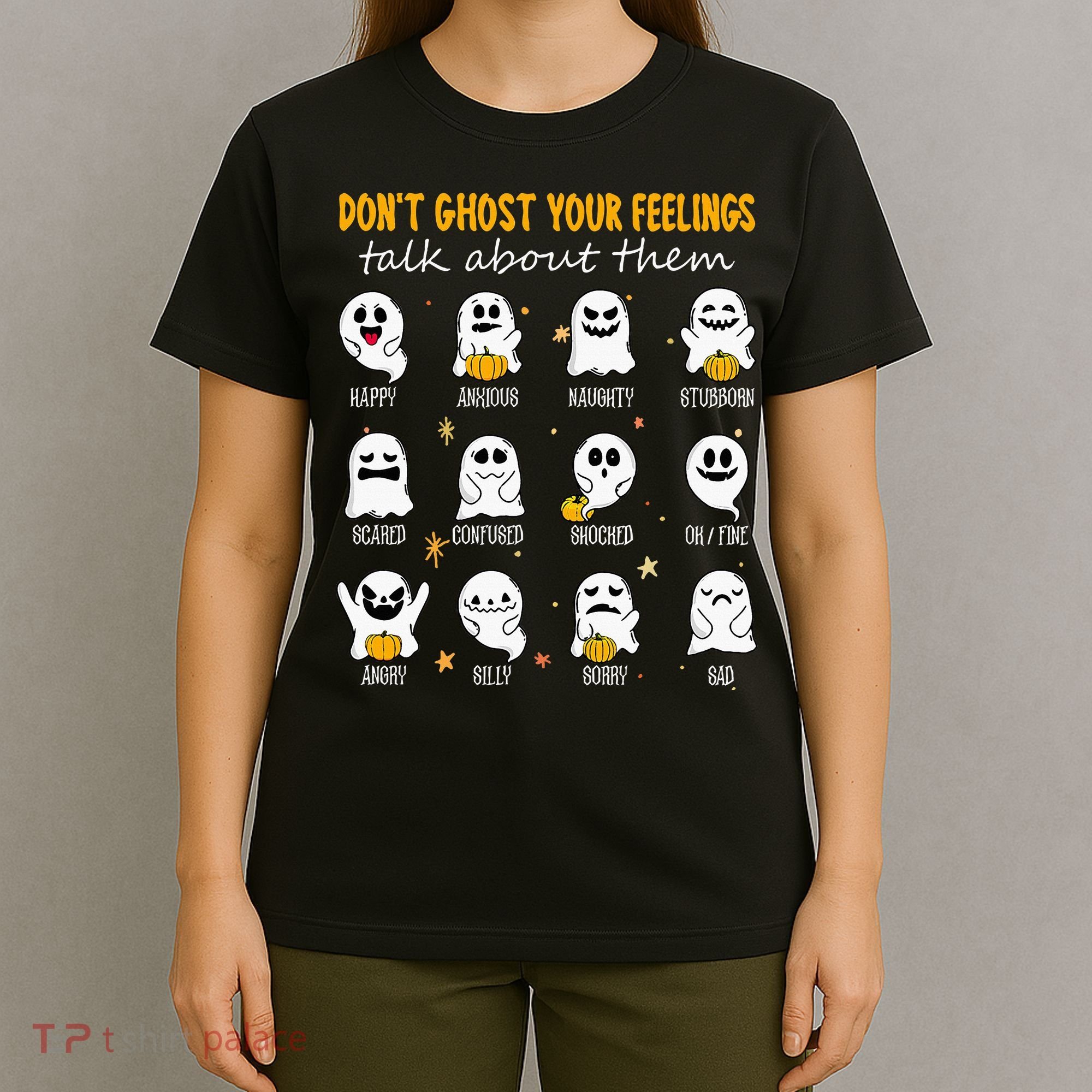 Halloween School Counselor DonT Ghost Your Feeling Teacher T-Shirt