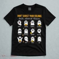 Halloween School Counselor DonT Ghost Your Feeling Teacher T-Shirt thumb 5