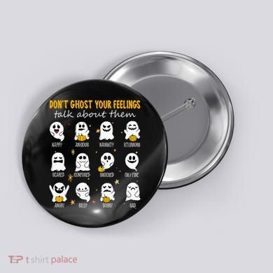 Halloween School Counselor DonT Ghost Your Feeling Teacher Button