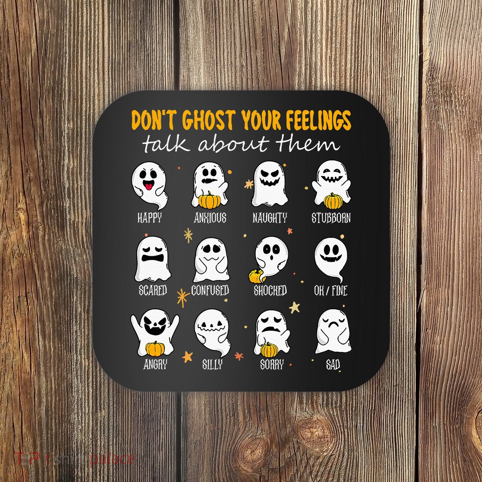 Halloween School Counselor DonT Ghost Your Feeling Teacher Coaster