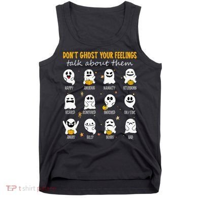 Halloween School Counselor DonT Ghost Your Feeling Teacher Tank Top
