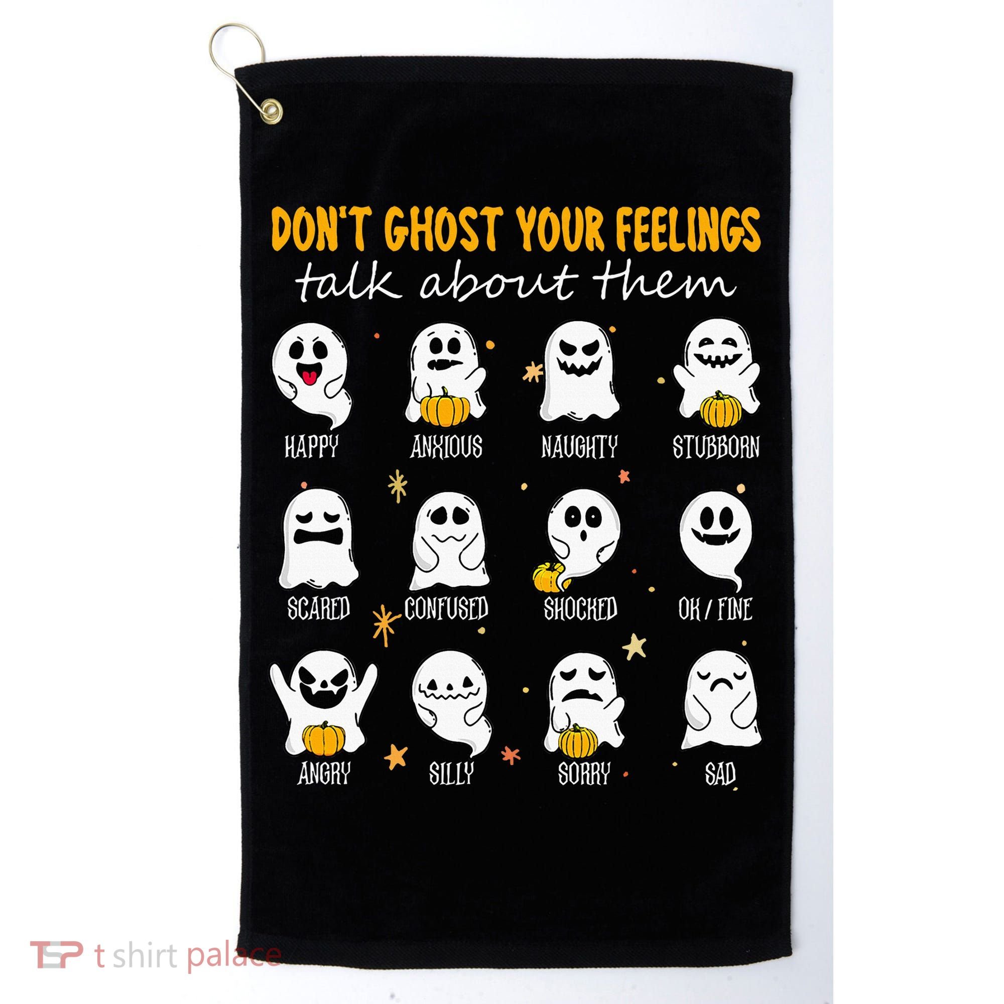 Halloween School Counselor DonT Ghost Your Feeling Teacher Golf Towel