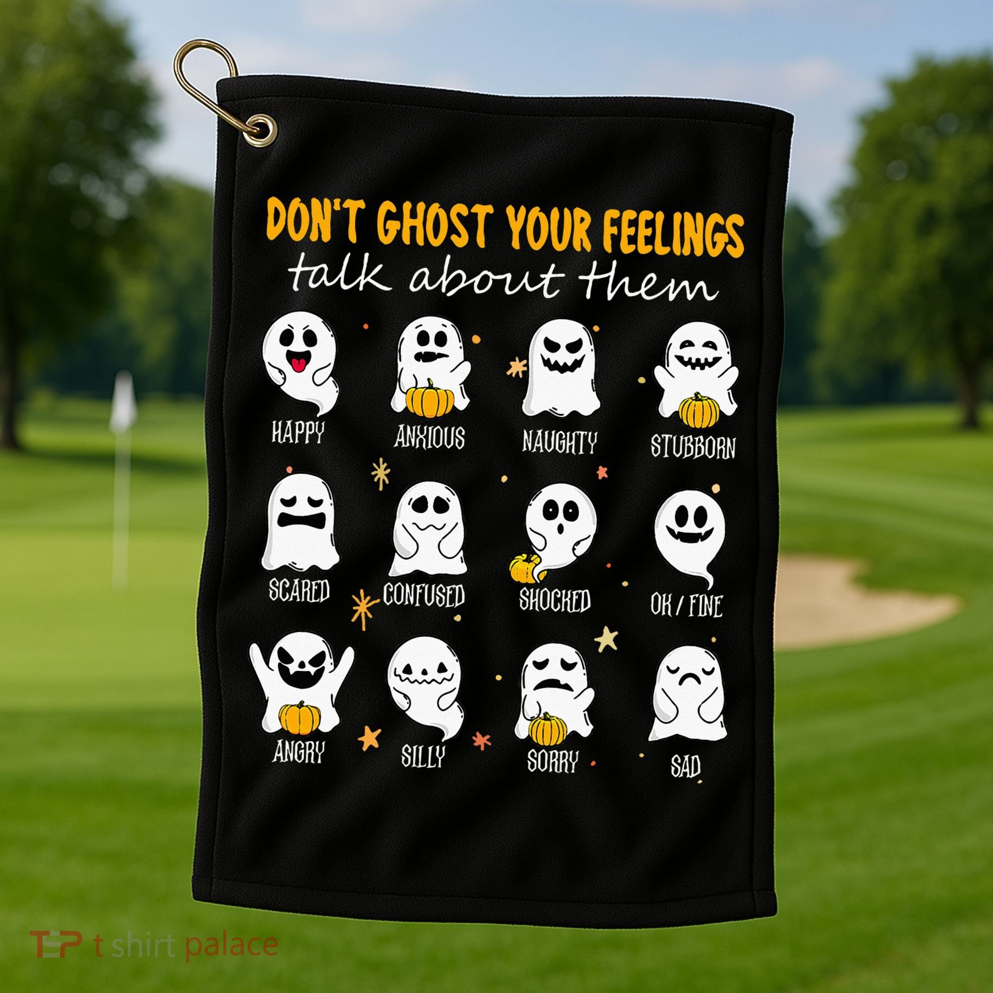 Halloween School Counselor DonT Ghost Your Feeling Teacher Golf Towel