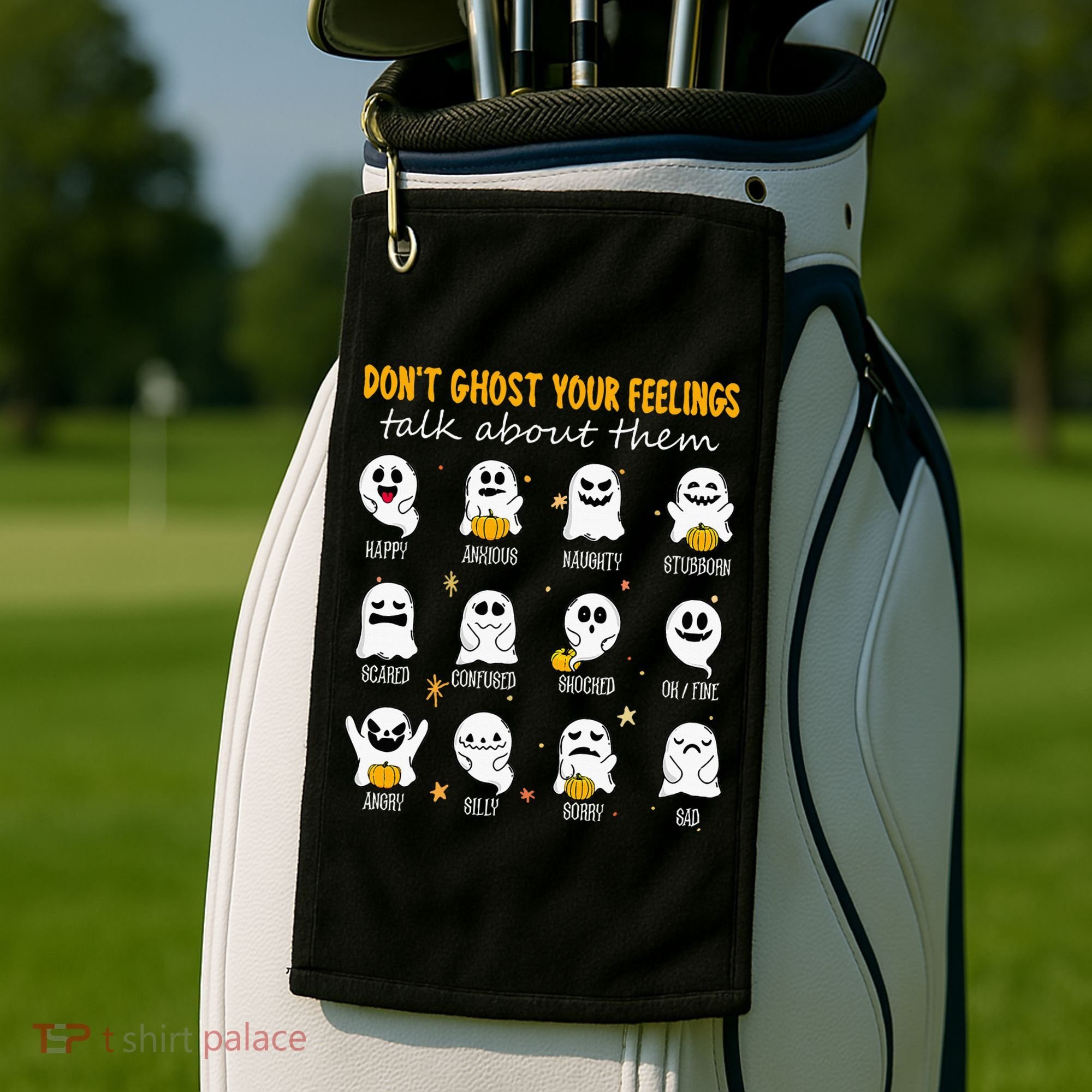 Halloween School Counselor DonT Ghost Your Feeling Teacher Golf Towel