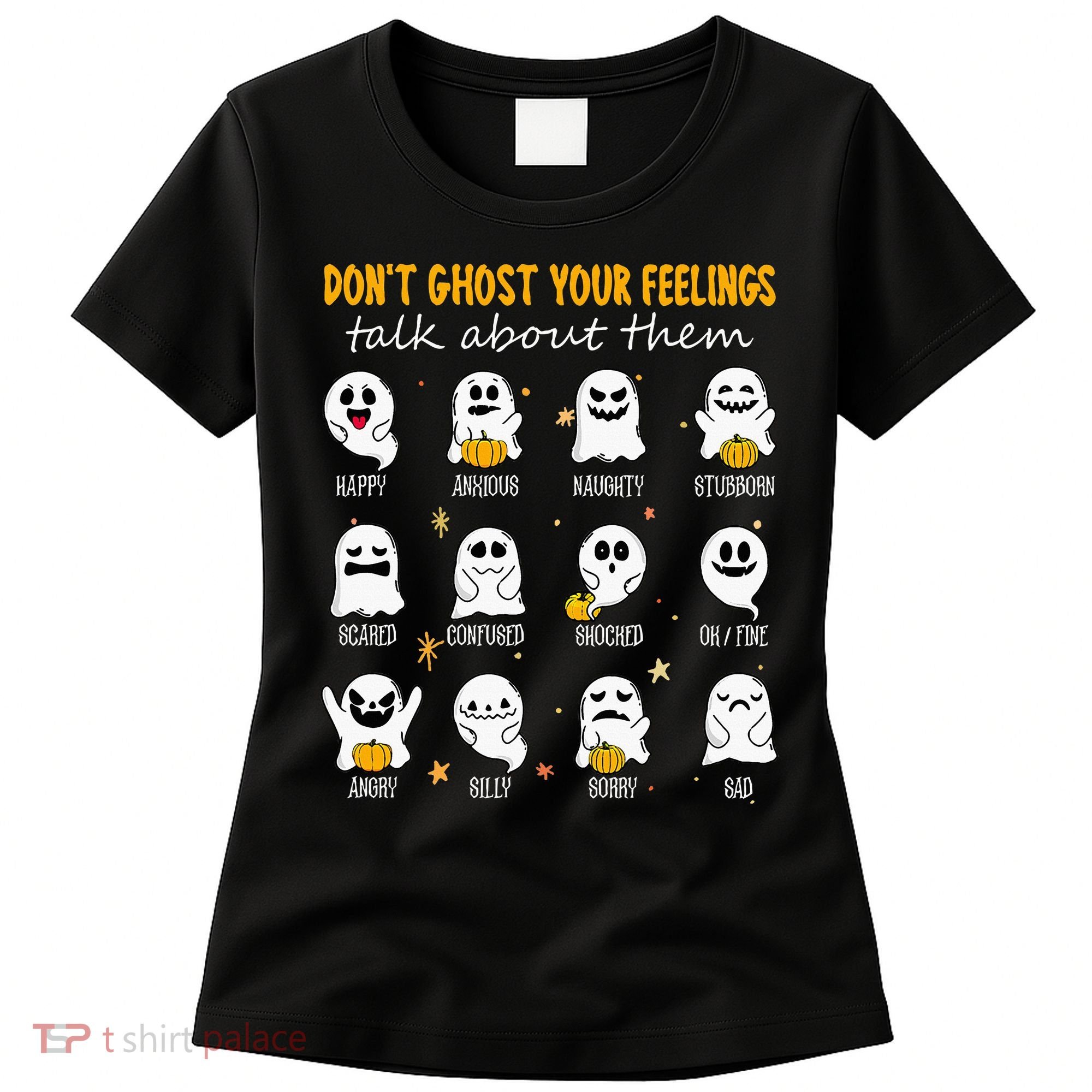 Halloween School Counselor DonT Ghost Your Feeling Teacher Women's T-Shirt
