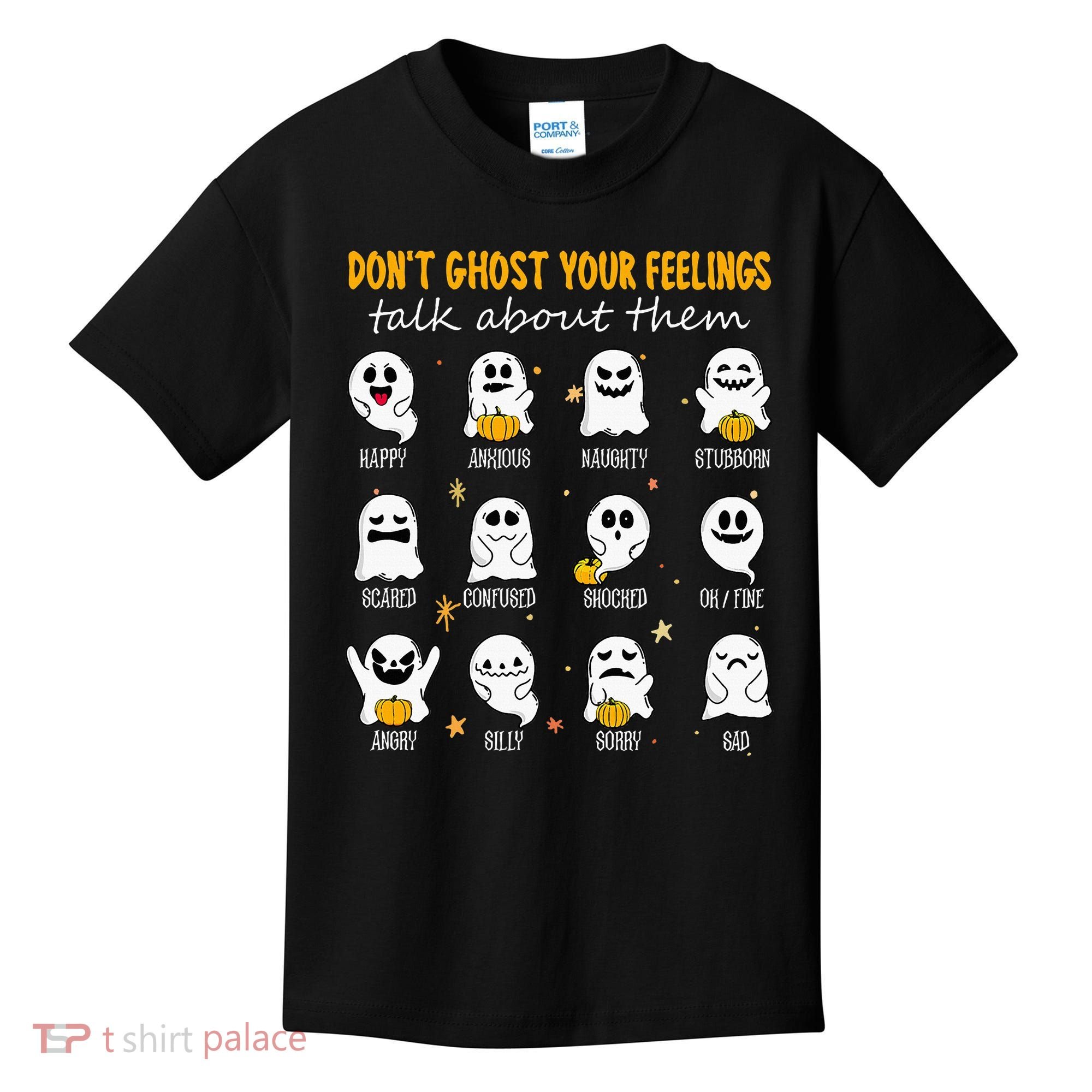 Halloween School Counselor DonT Ghost Your Feeling Teacher Kids T-Shirt