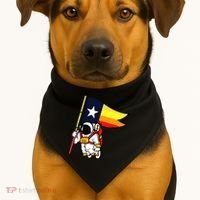 Houston Space City Astronaut USA-Made Doggie Bandana thumb 1